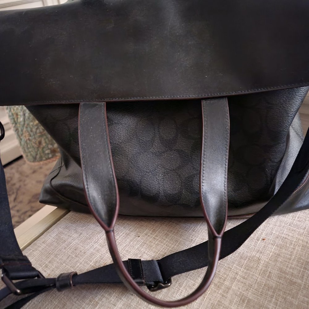 Coach computer brief satchel